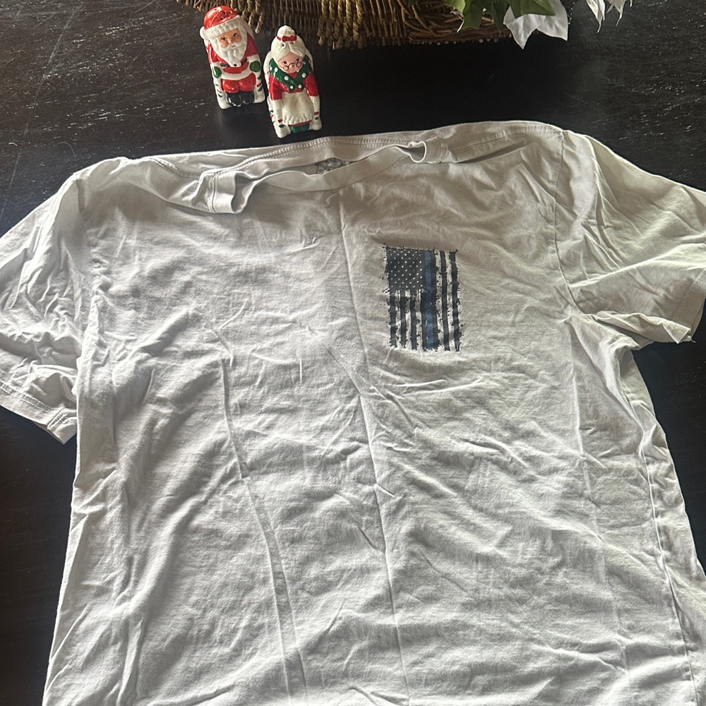 White Graphic Pocket Men's Shirt